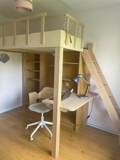 Lit Mezzanine et bureau